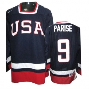 Nike Team USA 2010 Olympic Zach Parise Authentic Blue Jersey