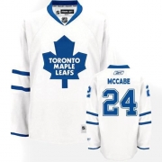 Reebok EDGE Toronto Maple Leafs Bryan Mccabe Authentic White Jersey