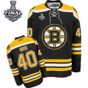 Reebok EDGE Boston Bruins Tuukka Rask Black Authentic with Stanley Cup Finals Jersey
