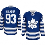 Reebok EDGE Toronto Maple Leafs Doug Gilmour Authentic Blue 2014 Winter Classic Jersey