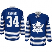 Reebok EDGE Toronto Maple Leafs James Reimer Authentic Blue 2014 Winter Classic Jersey
