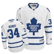Reebok EDGE Toronto Maple Leafs James Reimer Authentic White Road Jersey
