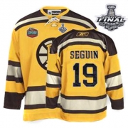 Reebok EDGE Boston Bruins Tyler Seguin Yellow Winter Classic Authentic with Stanley Cup Finals Jersey
