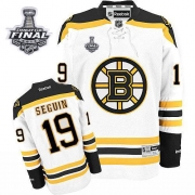 Reebok EDGE Boston Bruins Tyler Seguin White Authentic with Stanley Cup Finals Jersey