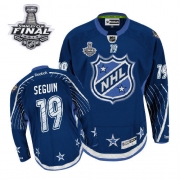 Reebok EDGE Boston Bruins Tyler Seguin Navy Blue 2012 All Star Authentic with Stanley Cup Finals Jersey