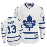 Reebok EDGE Toronto Maple Leafs Mats Sundin Authentic White Road Jersey