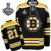 Reebok EDGE Boston Bruins Andrew Ference Black Authentic with Stanley Cup Finals Jersey