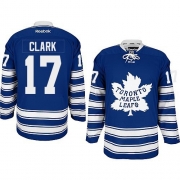 Reebok EDGE Toronto Maple Leafs Wendel Clark Authentic Blue 2014 Winter Classic Jersey