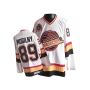 CCM Vancouver Canucks Alexander Mogilny Throwback Authentic White Jersey