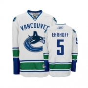 Reebok EDGE Vancouver Canucks Christian Ehrhoff Authentic White Jersey