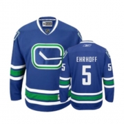 Reebok EDGE Vancouver Canucks Christian Ehrhoff Authentic Blue Third Jersey