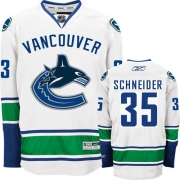 Reebok EDGE Vancouver Canucks Cory Schneider Authentic White Road Jersey