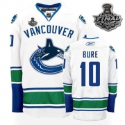 Reebok EDGE Vancouver Canucks Ryan Johnson Authentic White With 2011 Stanley Cup Finals Jersey