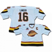 CCM Vancouver Canucks Trevor Linden Throwback Authentic White Jersey
