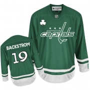 Washington Capitals Nicklas Backstrom St Patty's Day Green Authentic Jersey