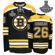 Reebok EDGE Boston Bruins Blake Wheeler Black Authentic With Stanley Cup Champions Jersey