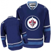 Reebok Winnipeg Jets Blank Premier Dark Blue 2011 Style Jersey