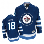 Reebok EDGE Winnipeg Jets Bryan Little Authentic Dark Blue Jersey