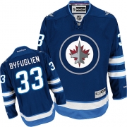 Reebok EDGE Youth Winnipeg Jets Dustin Byfuglien Dark Blue 2011 Style Authentic Jersey
