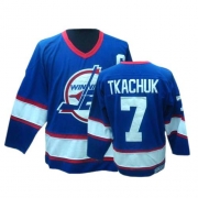 CCM Winnipeg Jets Keith Tkachuk Authentic Blue Throwback Jersey