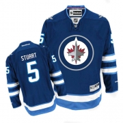 Reebok Winnipeg Jets Mark Stuart Dark Blue 2011 Style Premier Jersey