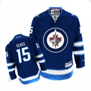 Reebok EDGE Winnipeg Jets Tanner Glass Dark Blue 2011 Style Authentic Jersey