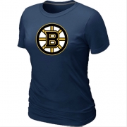Boston Bruins Women's Team Logo Short Sleeve T-Shirt - Dark Blue