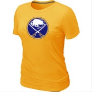 Buffalo Sabres Women's Team Logo Short Sleeve T-Shirt - Yellow