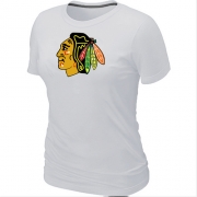 Chicago Blackhawks Women's Team Logo Short Sleeve T-Shirt - White