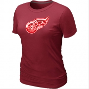Detroit Red Wings Women's Team Logo Short Sleeve T-Shirt - Red
