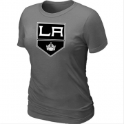 Los Angeles Kings Women's Team Logo Short Sleeve T-Shirt - Dark Grey