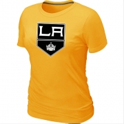 Los Angeles Kings Women's Team Logo Short Sleeve T-Shirt - Yellow