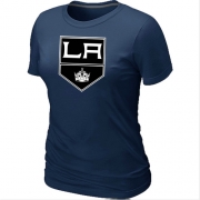 Los Angeles Kings Women's Team Logo Short Sleeve T-Shirt - Dark Blue
