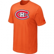 Montreal Canadiens Mens Team Logo Short Sleeve T-Shirt - Orange