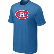 Montreal Canadiens Mens Team Logo Short Sleeve T-Shirt - light Blue