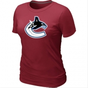 Vancouver Canucks Women's Team Logo Short Sleeve T-Shirt - Red