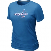 Washington Capitals Women's Team Logo Short Sleeve T-Shirt - light Blue