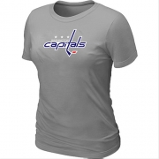 Washington Capitals Women's Team Logo Short Sleeve T-Shirt - light Grey