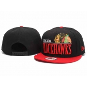 Chicago Blackhawks Stitched New Era 9FIFTY Snapback Hats Red/Black
