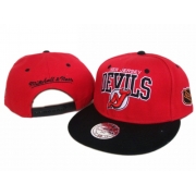 Mitchell and Ness New Jersey Devils Stitched Snapback Hats Black