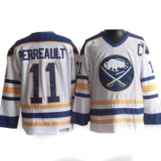 CCM Buffalo Sabres Gilbert Perreault White Authentic Throwback Jersey