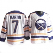 CCM Buffalo Sabres Rick Martin White Authentic Throwback Jersey