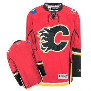 Reebok EDGE Calgary Flames Authentic Blank Red Jersey