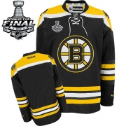 Reebok EDGE Boston Bruins Blank Black Authentic with Stanley Cup Finals Jersey