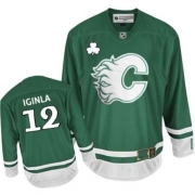 Calgary Flames Jarome Iginla Green St Patty's Day Authentic Jersey