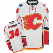 Reebok EDGE Calgary Flames Miikka Kiprusoff White Authentic Jersey