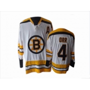 CCM Boston Bruins Bobby Orr White Authentic Throwback Jersey