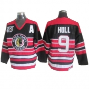 CCM Chicago Blackhawks Bobby Hull Authentic Red/Black 75TH Anniversary Jersey