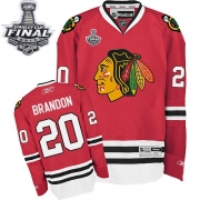 Reebok EDGE Chicago Blackhawks Brandon Saad Red Authentic With Stanley Cup Finals Jersey