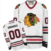 CCM Chicago Blackhawks Clark Griswold White Throwback Authentic Jersey